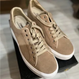 CHAMARIPA Elevator Shoes For Men beige Sneaker Height Increase Shoes 6cm, US11.5