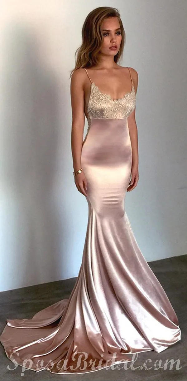 Charming Sexy Mermaid Sexy Elegant Modest Lace Long Prom Dresses, Prom Dress,PD1326