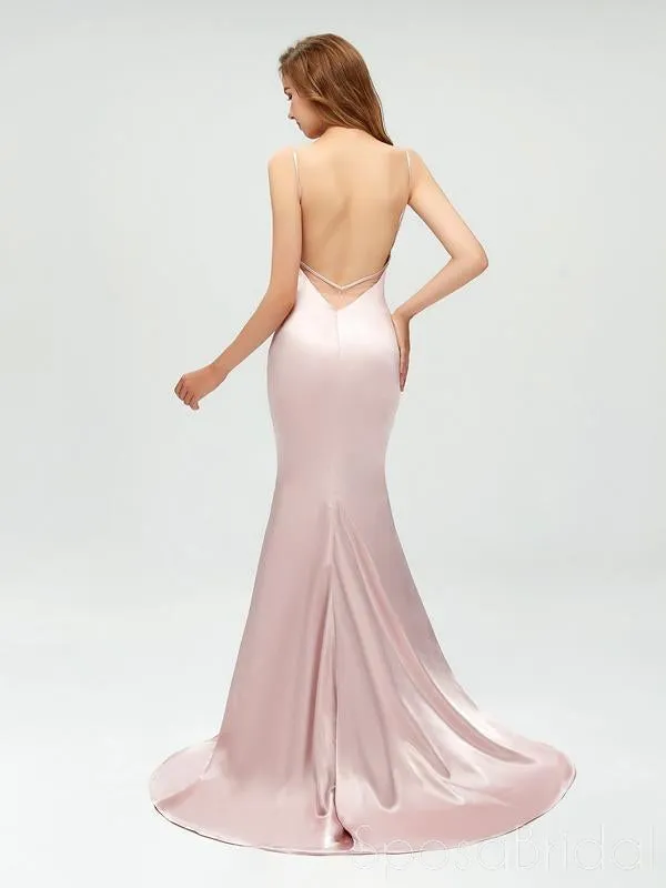 Cheap Spaghetti Straps Mermaid Simple Modest Sexy Prom Dresses, Evening dresses,PD1031
