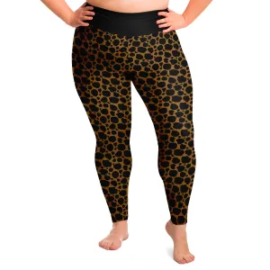 Cheetah Print Plus Size Leggings 2X - 6X Squat Proof Animal Print