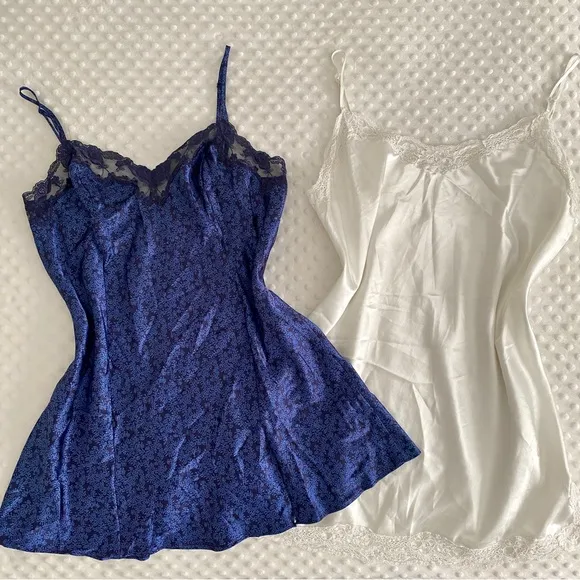 Chemise Lingerie Satin Slip Dress Bundle