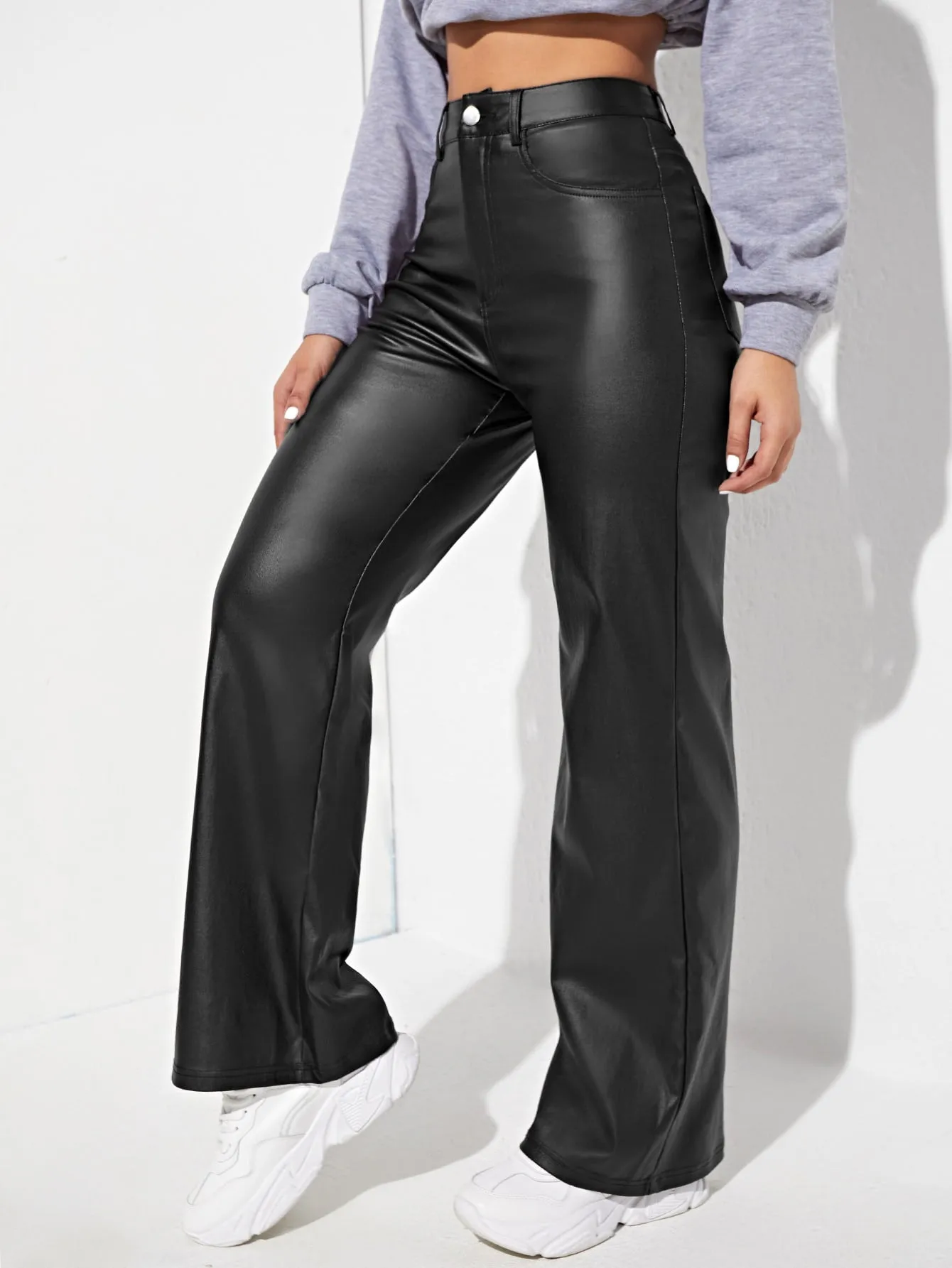 Cherry Vibes: Pantalones Casual Rectos para Mujer en