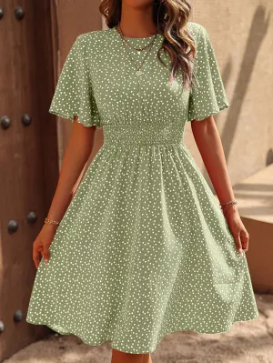 Cherry Vibes: Vestido con Estampado de Corazones en