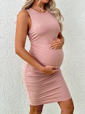 Cherry Vibes Vestido De Maternidad Sin Mangas Corto en