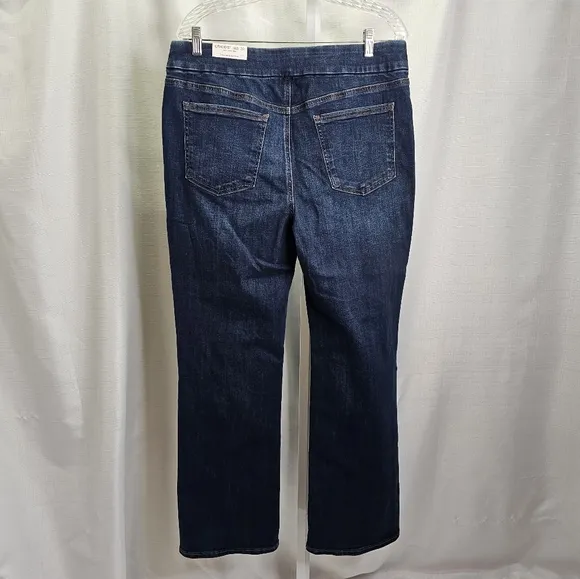 Chico's Slim Pull On Bootcut Jeans Size 12