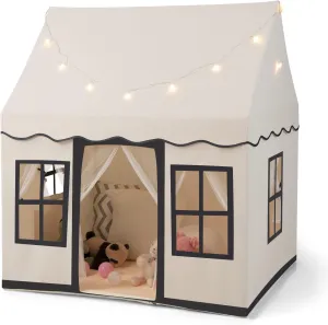 Children’s Play House | Wendy House | Windows and Fairy Lights | Cream