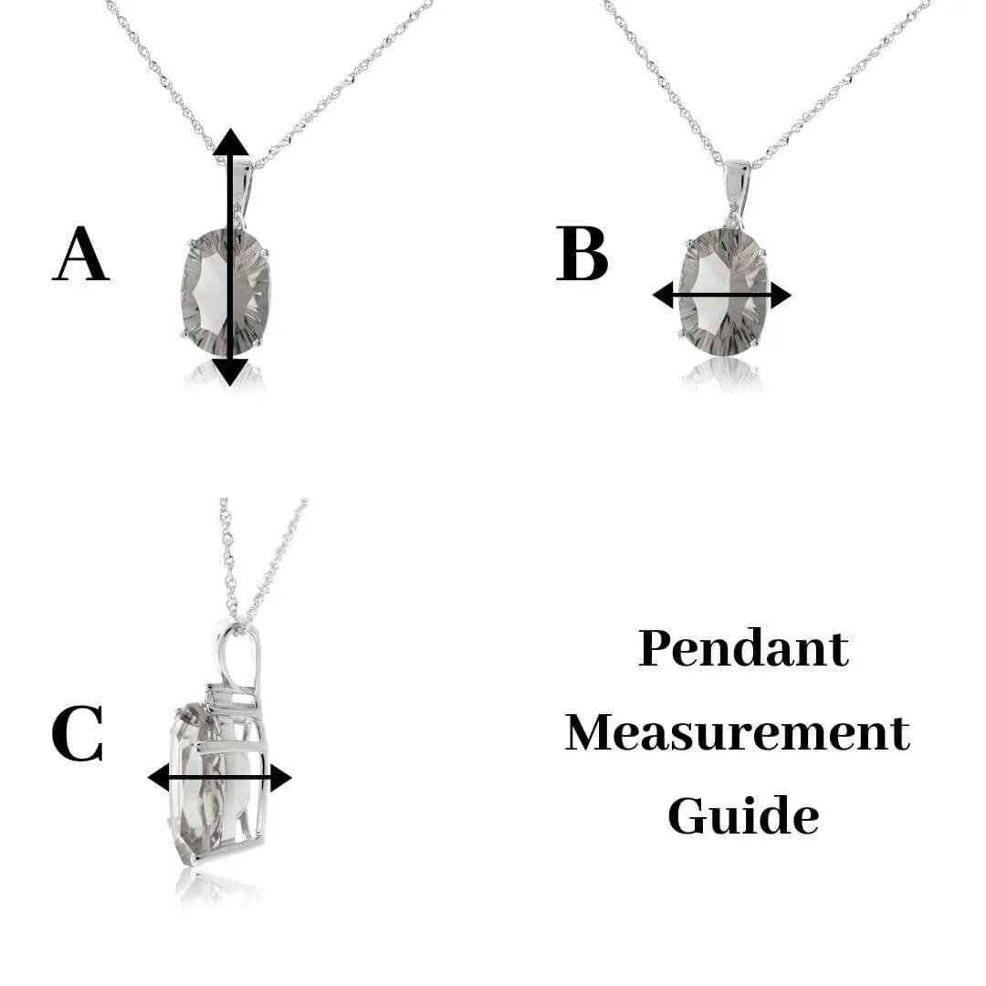 Circle Mountain Scene with Tree Pendant