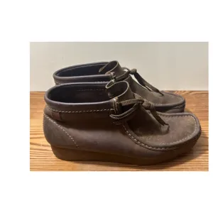 Clarks Originals Wallabee Brown Leather Shoes Men's Sz 8 M.