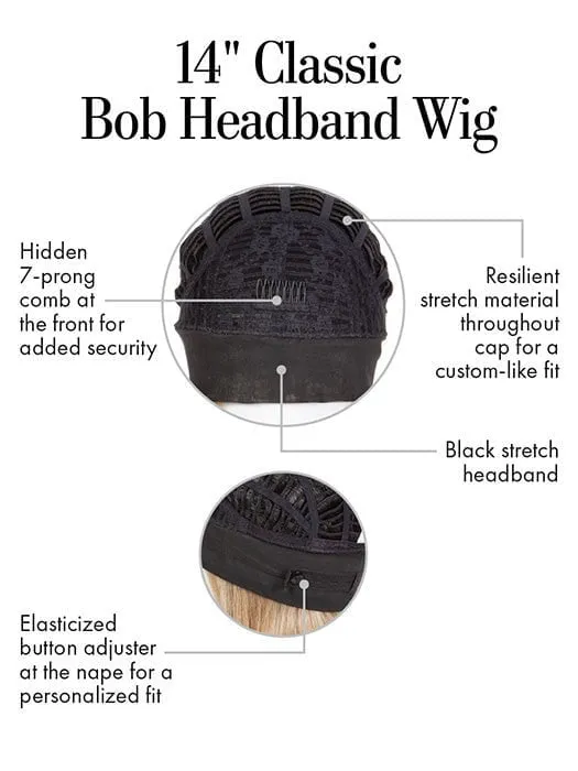 Classic Bob Headband Wig | Synthetic Hairpiece