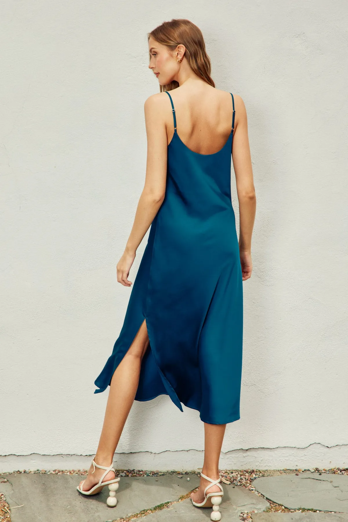 Clea Cowl Neck Slip Dress