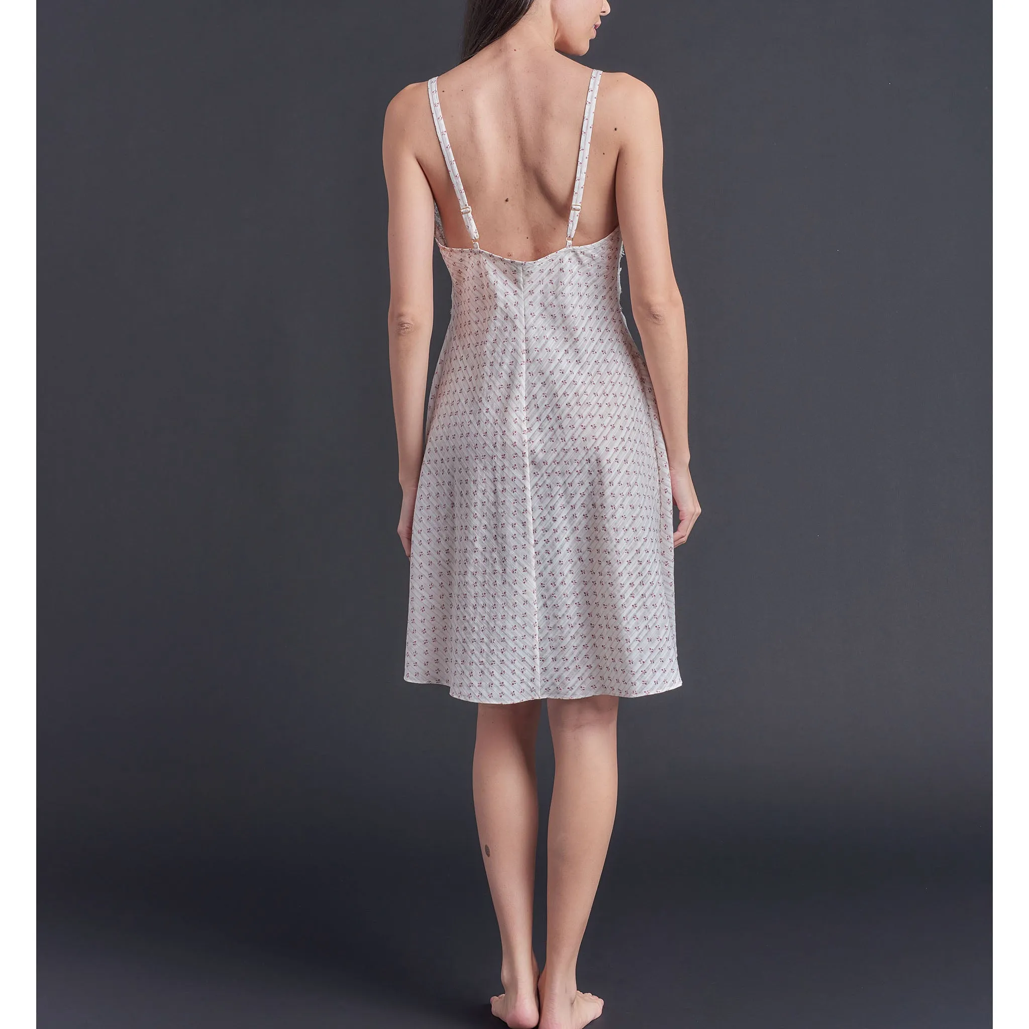 Clio Slip in Pink Bud Italian Cotton