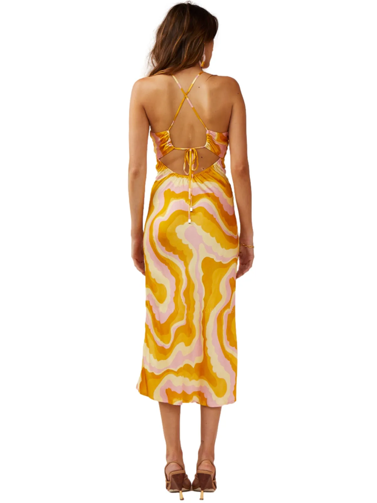 Cloud Keyhole Slip Dress ::RET