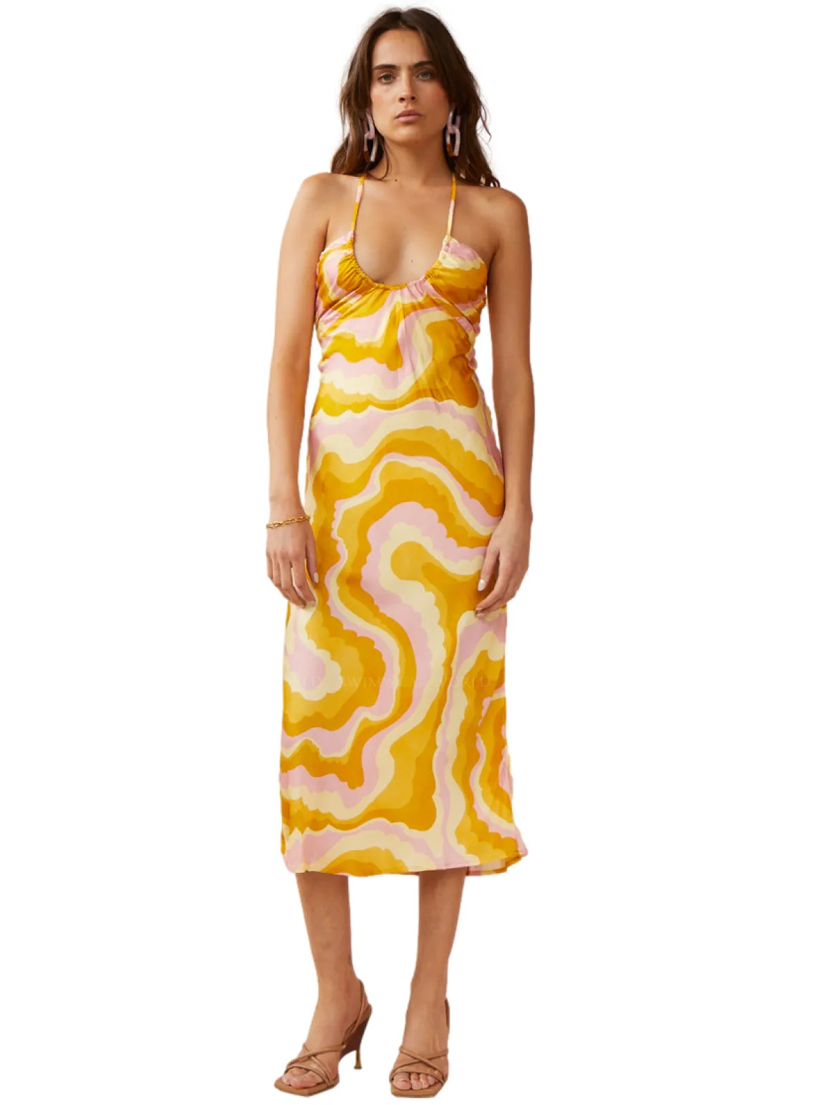 Cloud Keyhole Slip Dress ::RET