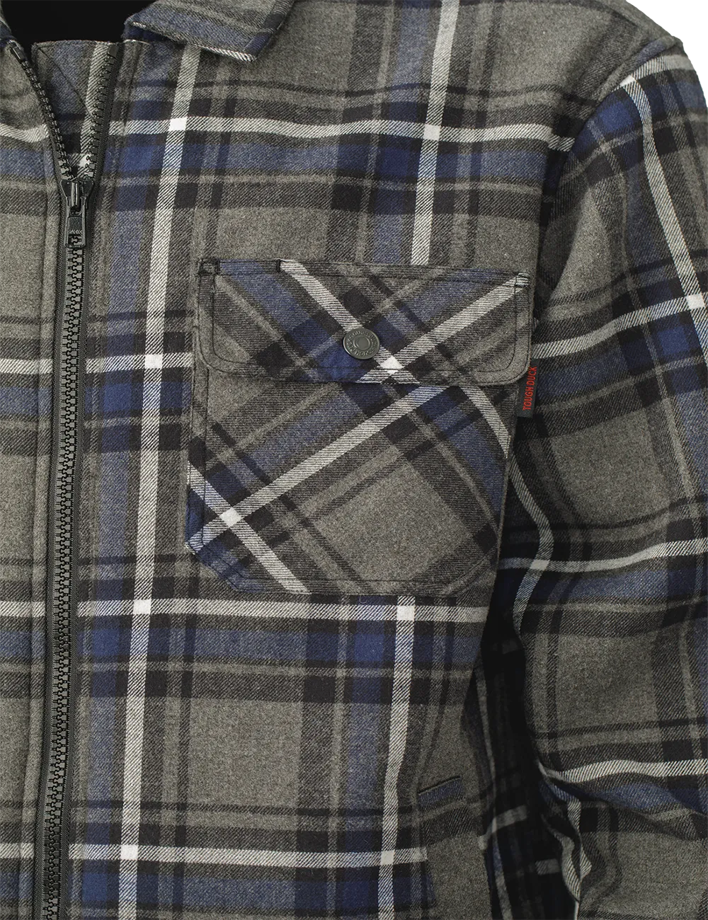 CLWS151-Char/Nav Sherpa Bonded Flannel Shirt