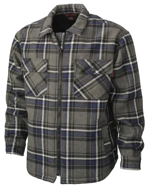 CLWS151-Char/Nav Sherpa Bonded Flannel Shirt