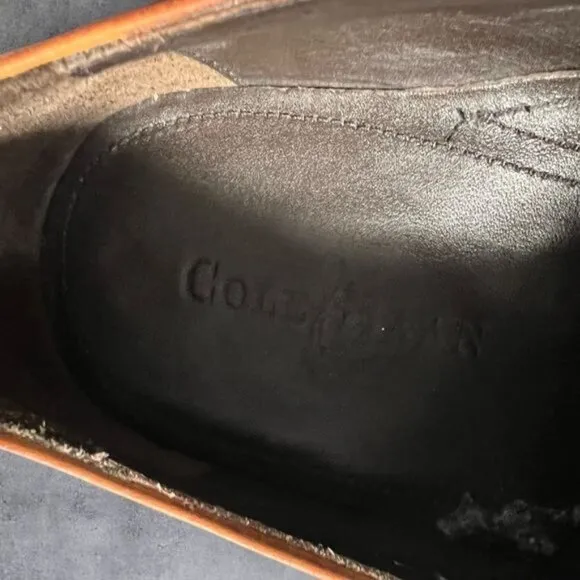 Cole Haan Cognac Brown Leather Cap Toe Oxford – Size 11M