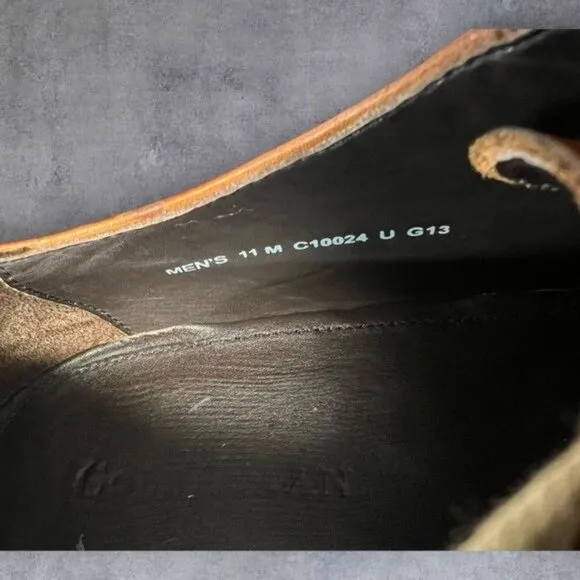 Cole Haan Cognac Brown Leather Cap Toe Oxford – Size 11M