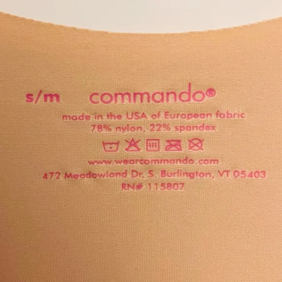 Commando Classic Mini Cami Slip Shapewear Dress Size Small Medium Base Slimming