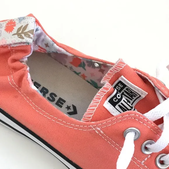 CONVERSE Chuck Taylor All Star Sneakers Shoreline Coral Floral Women’s Size 11