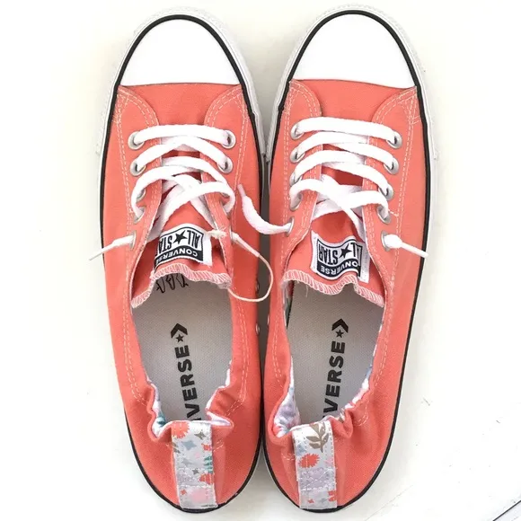 CONVERSE Chuck Taylor All Star Sneakers Shoreline Coral Floral Women’s Size 11
