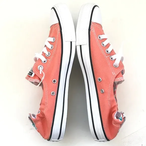 CONVERSE Chuck Taylor All Star Sneakers Shoreline Coral Floral Women’s Size 11