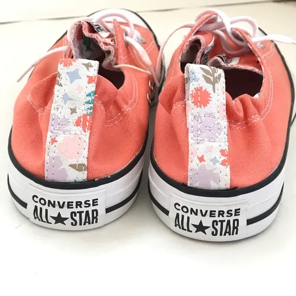 CONVERSE Chuck Taylor All Star Sneakers Shoreline Coral Floral Women’s Size 11