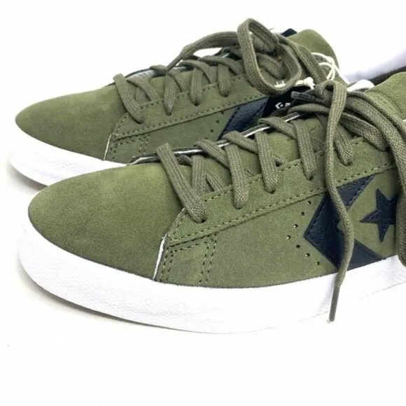 Converse Pro Leather OX Low Top Khaki Black Suede A00945C Sneakers Size Men’s