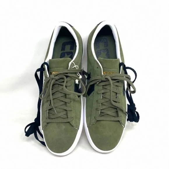 Converse Pro Leather OX Low Top Khaki Black Suede A00945C Sneakers Size Men’s