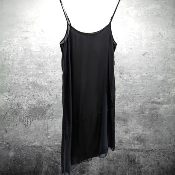 COPY - The Fisher Project (Eileen) 100% Black Silk Asymmetrical Slip or Nightie…
