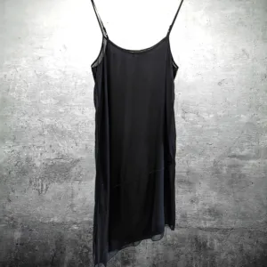 COPY - The Fisher Project (Eileen) 100% Black Silk Asymmetrical Slip or Nightie…