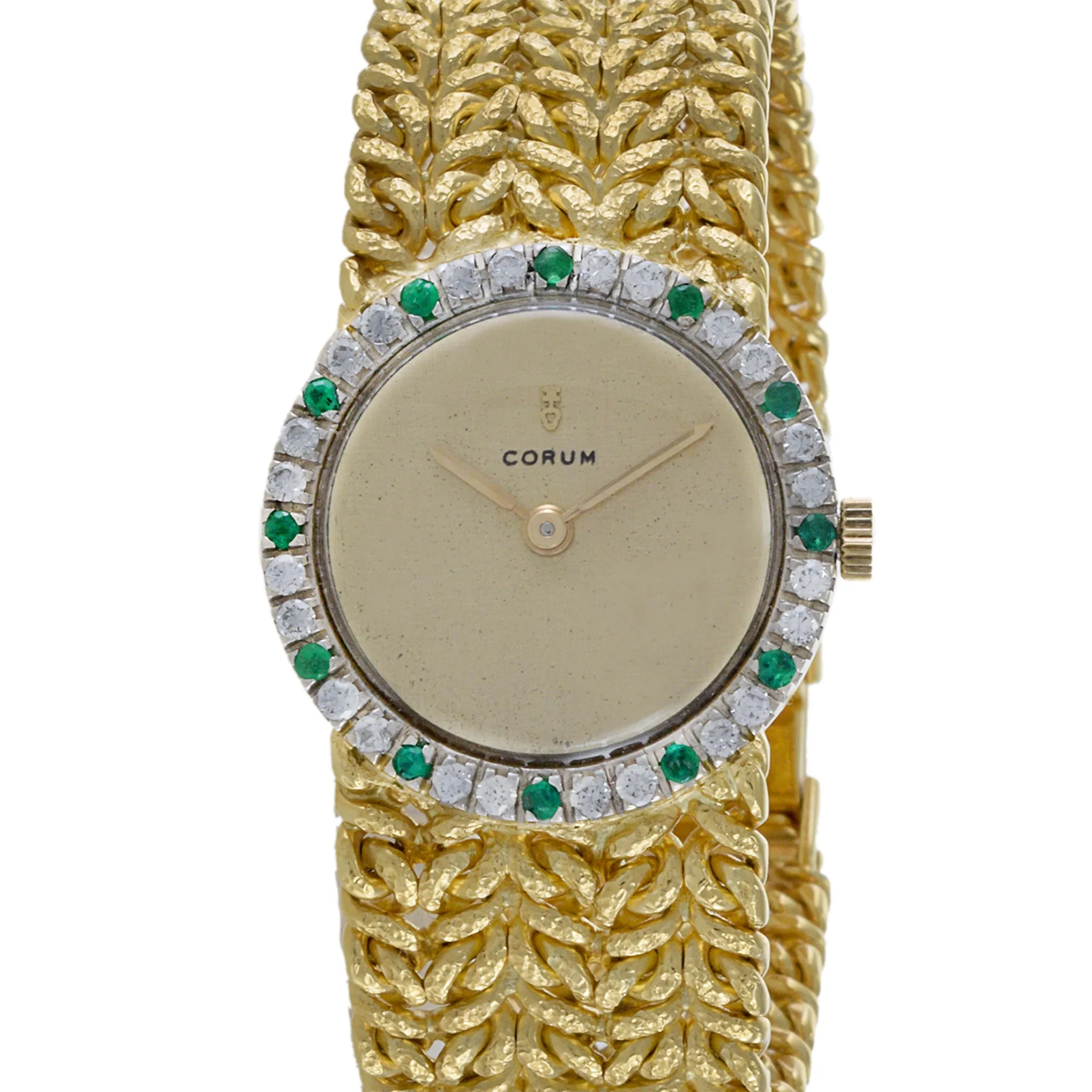 Corum Cocktail Watch 18K Yellow Gold with Diamonds and Rubies