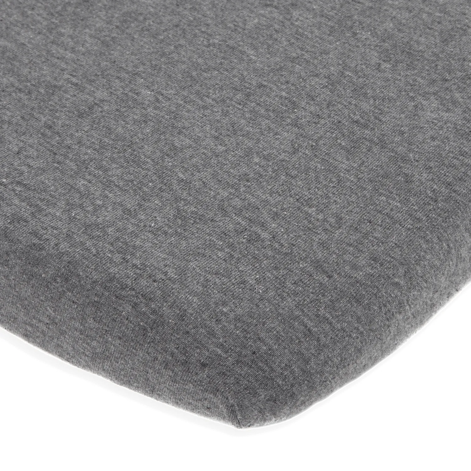 Cotton Jersey Fitted Playard Sheets, 2 Pack – Heather Grey