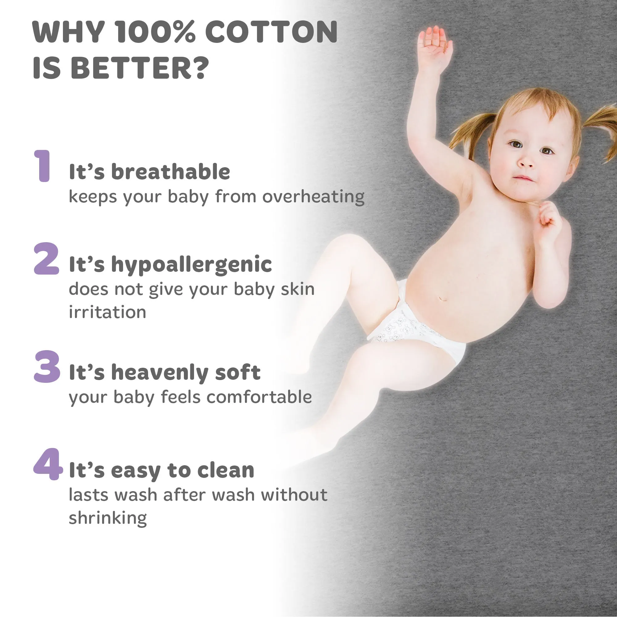 Cotton Jersey Fitted Playard Sheets – Heather Grey, Dark