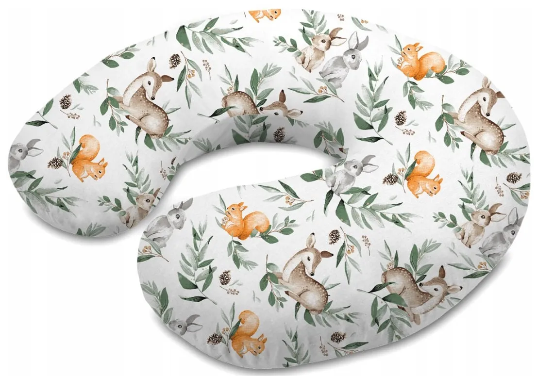 Cover Feeding Pillow Nursing Maternity Baby Breastfeeding Cotton Green Glade