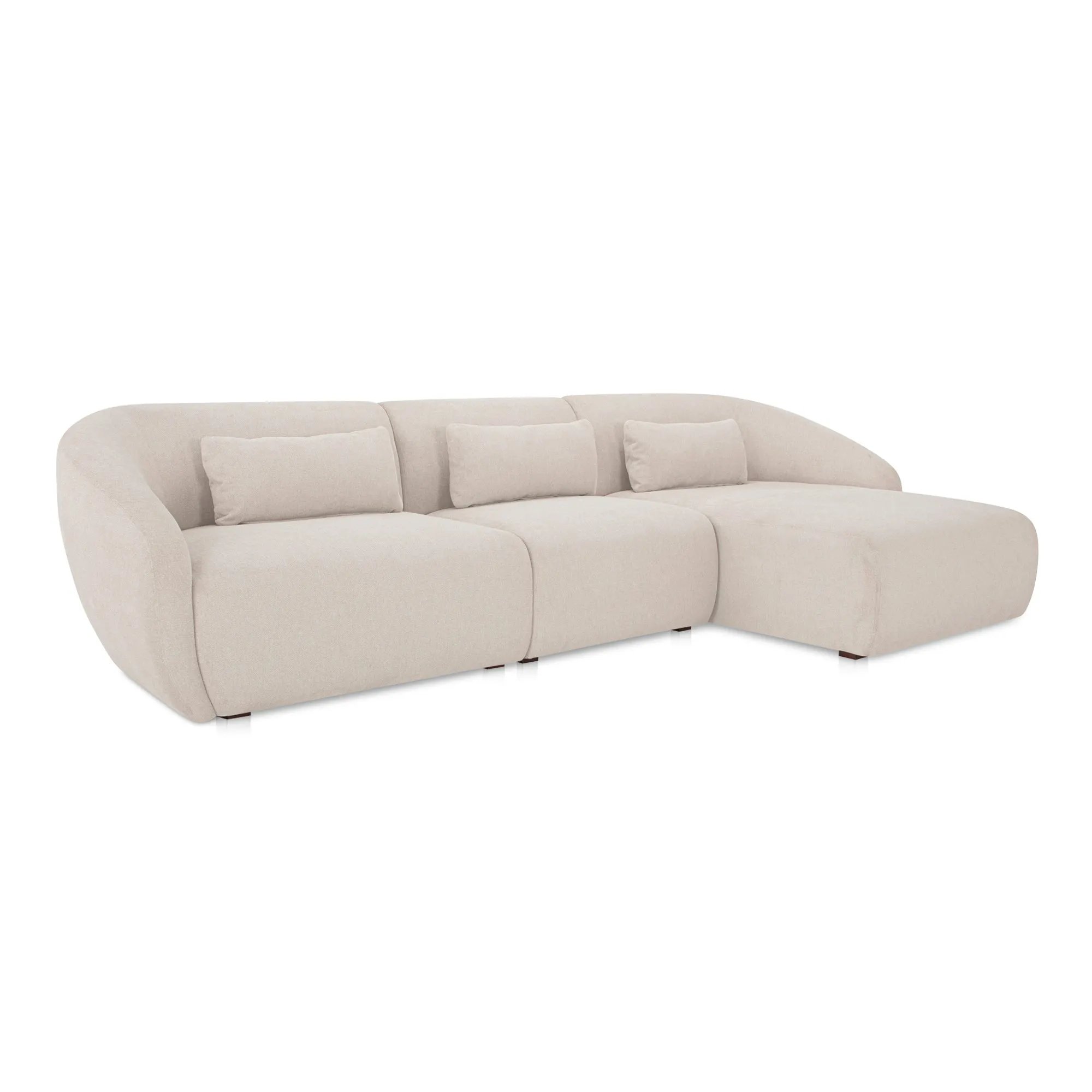 Cozy Modular Lounge Settee in Rich Tones