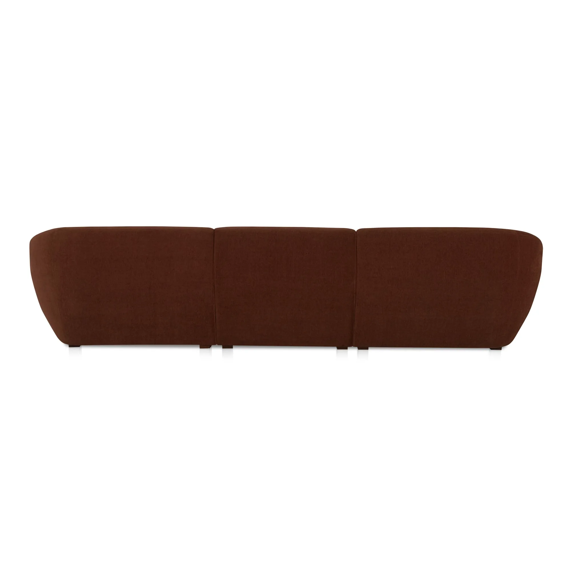 Cozy Modular Lounge Settee in Rich Tones