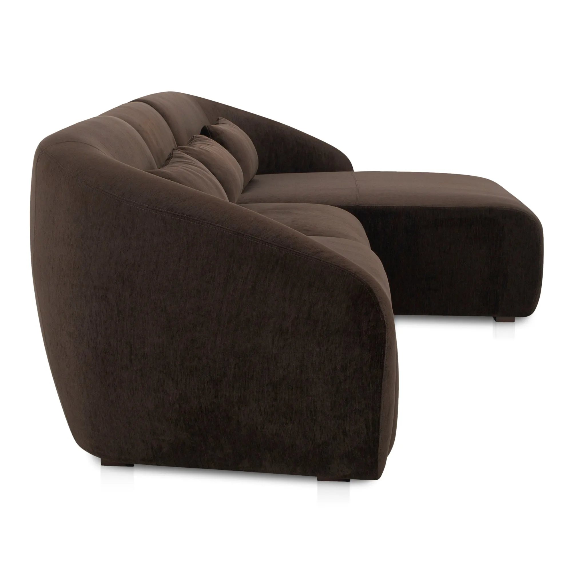 Cozy Modular Lounge Settee in Rich Tones