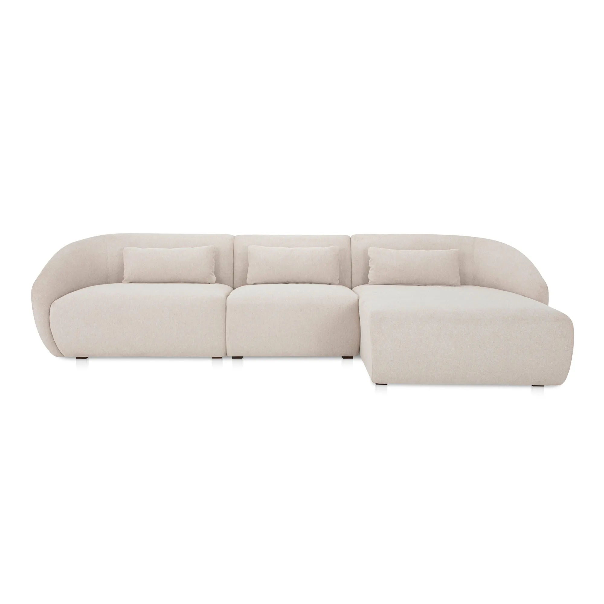 Cozy Modular Lounge Settee in Rich Tones