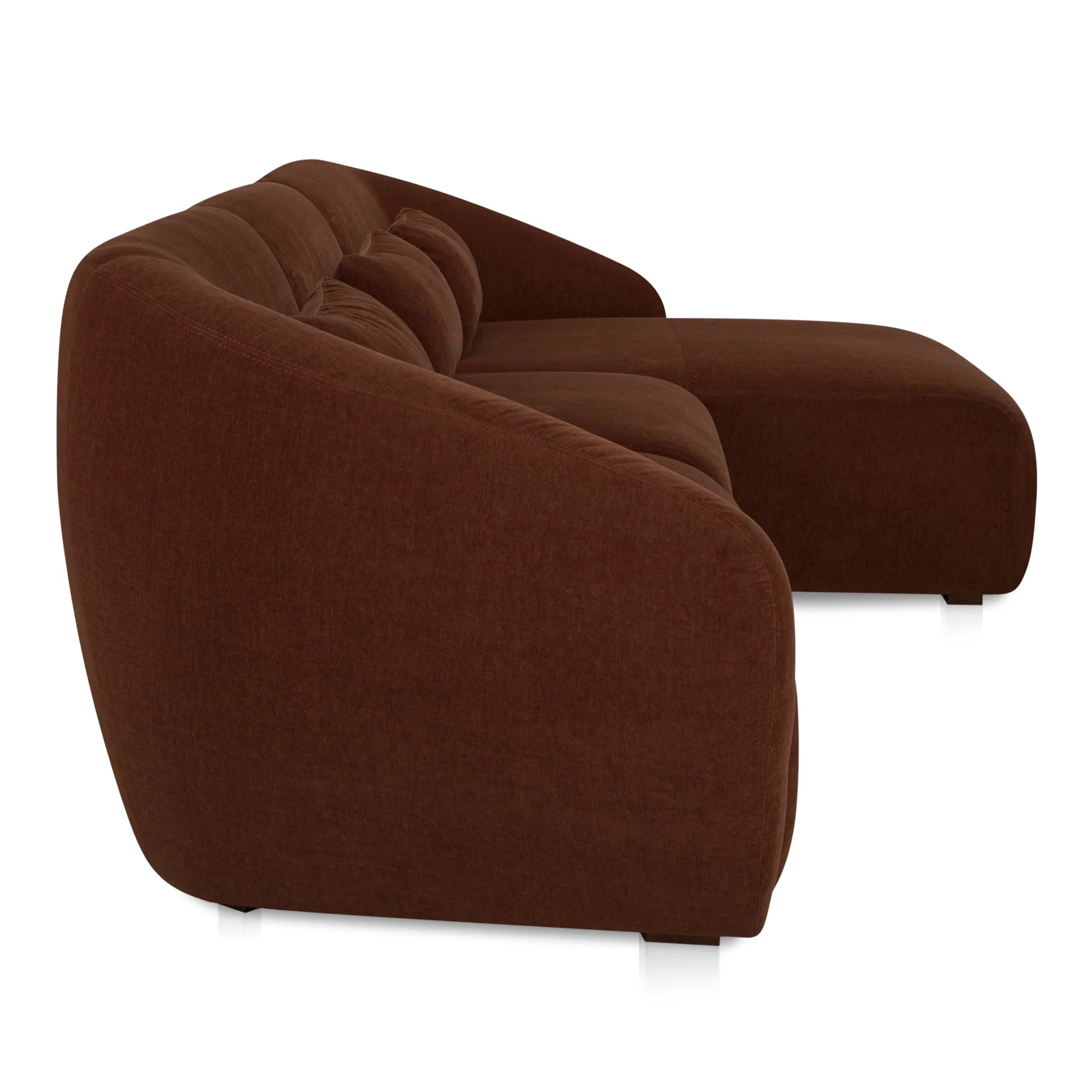 Cozy Modular Lounge Settee in Rich Tones