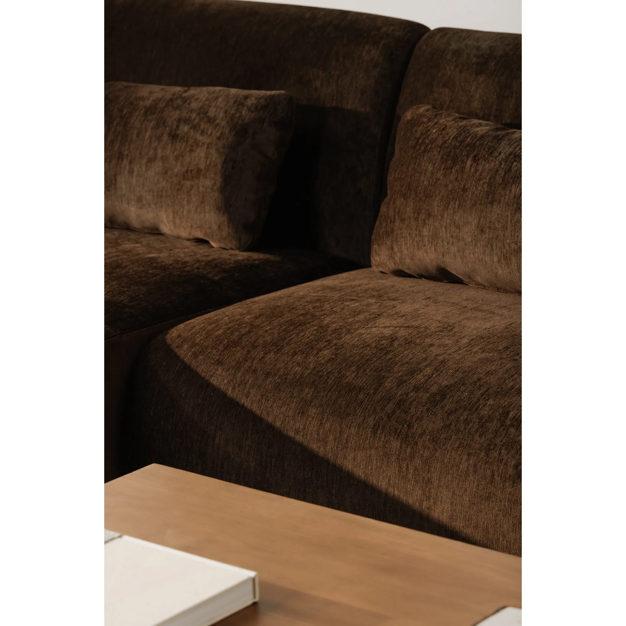 Cozy Modular Lounge Settee in Rich Tones