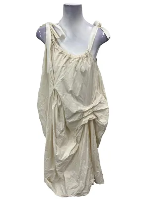 Cream Abstract Slip Dress