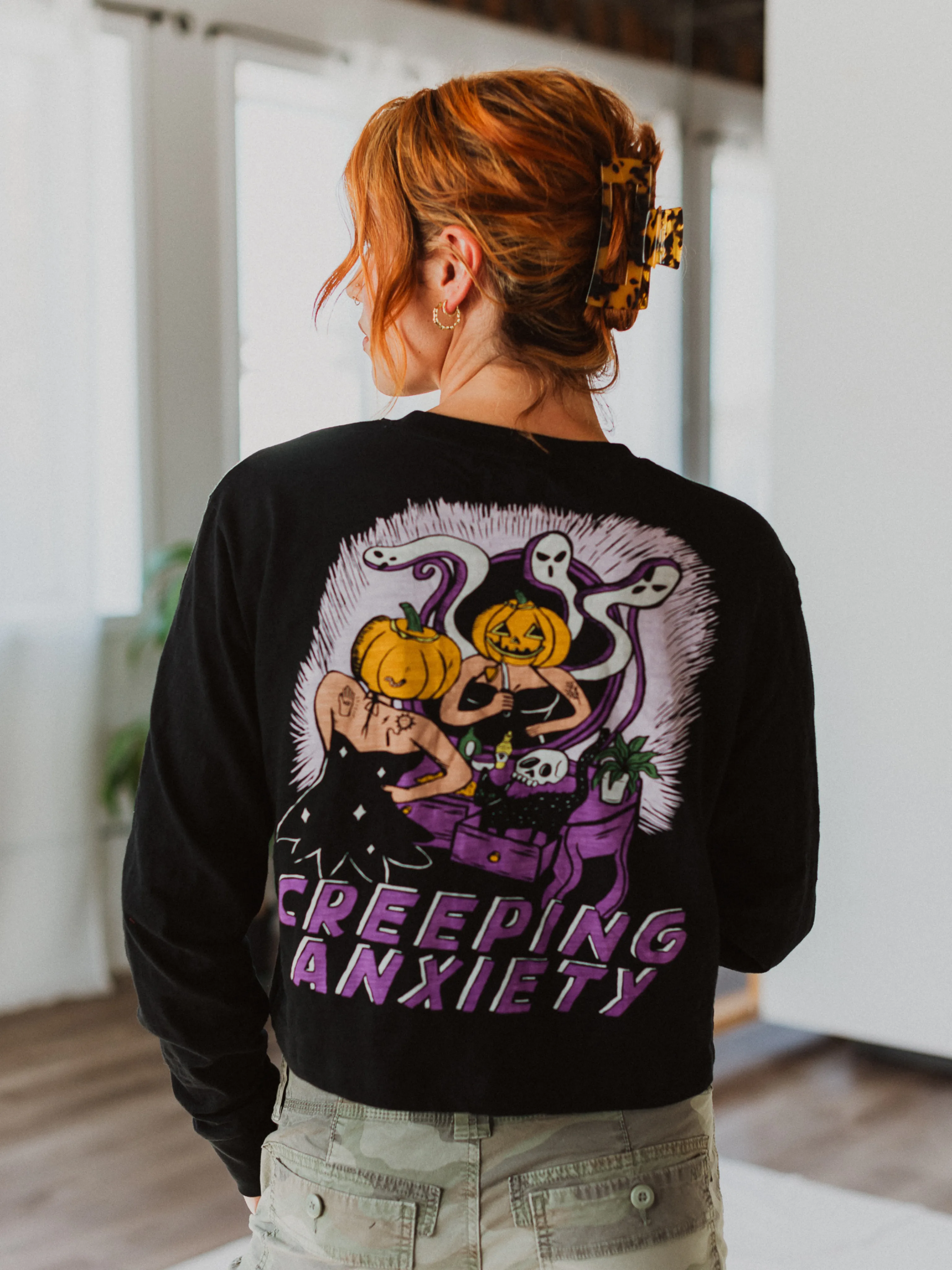 Creeping Anxiety Slub Cotton Long Sleeve