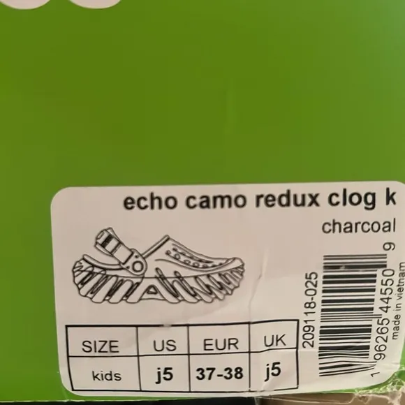 Crocs Echo Camo Redux Clog Kids | NEW!!!💚🤎