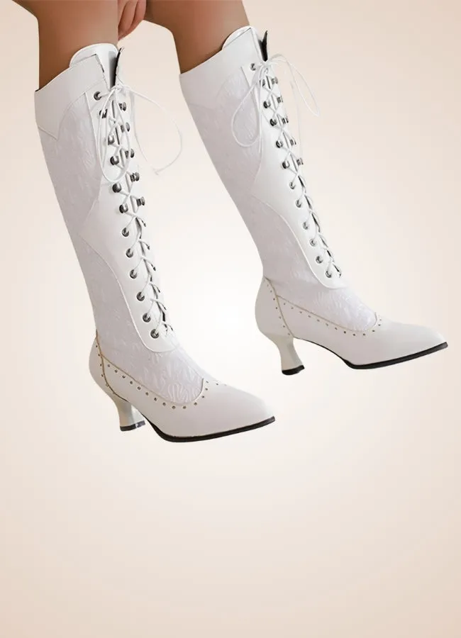 Cross-strap Women's Steampunk Boots