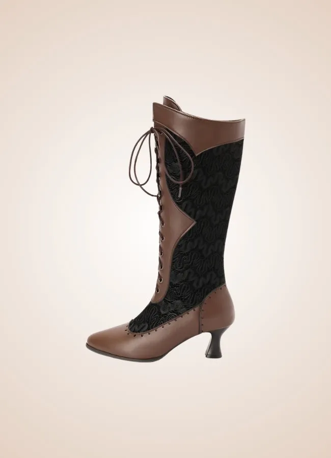 Cross-strap Women's Steampunk Boots