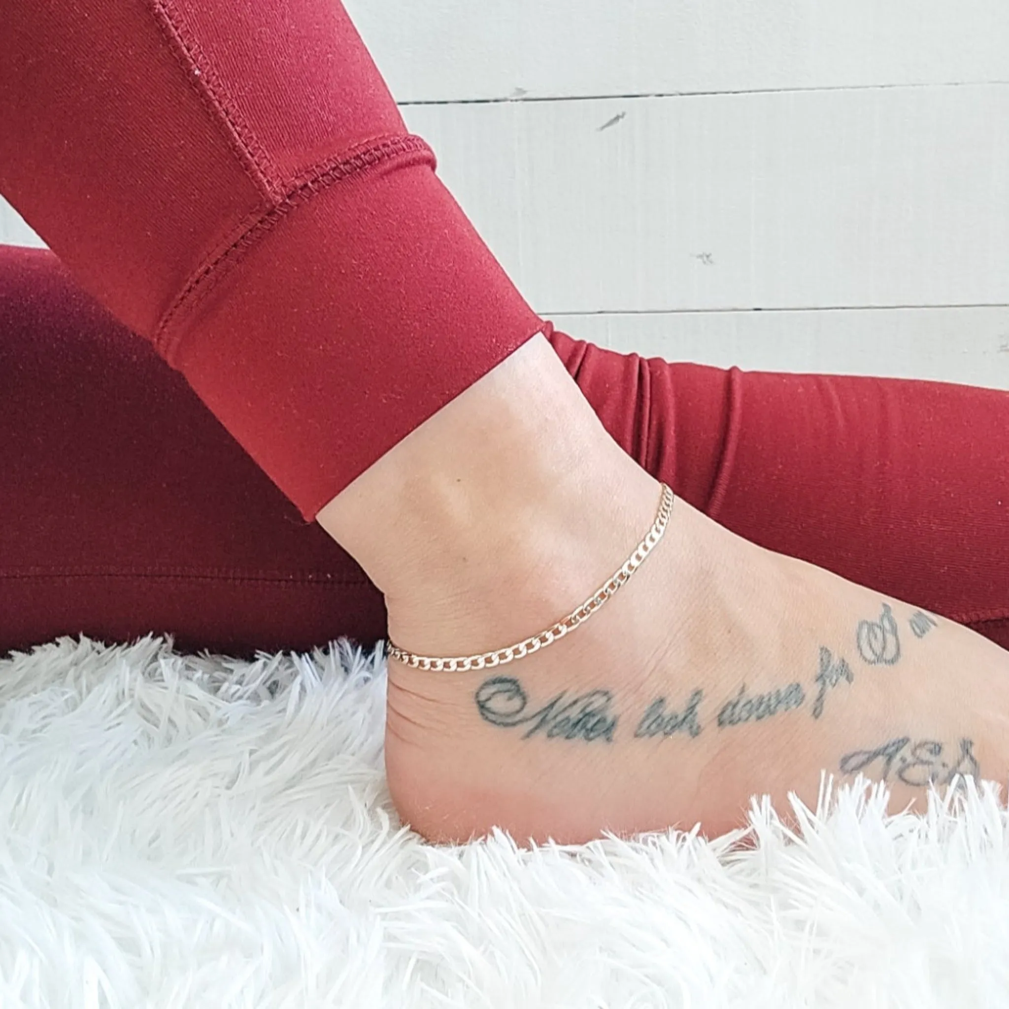 Cuban Chain Anklet - Gold