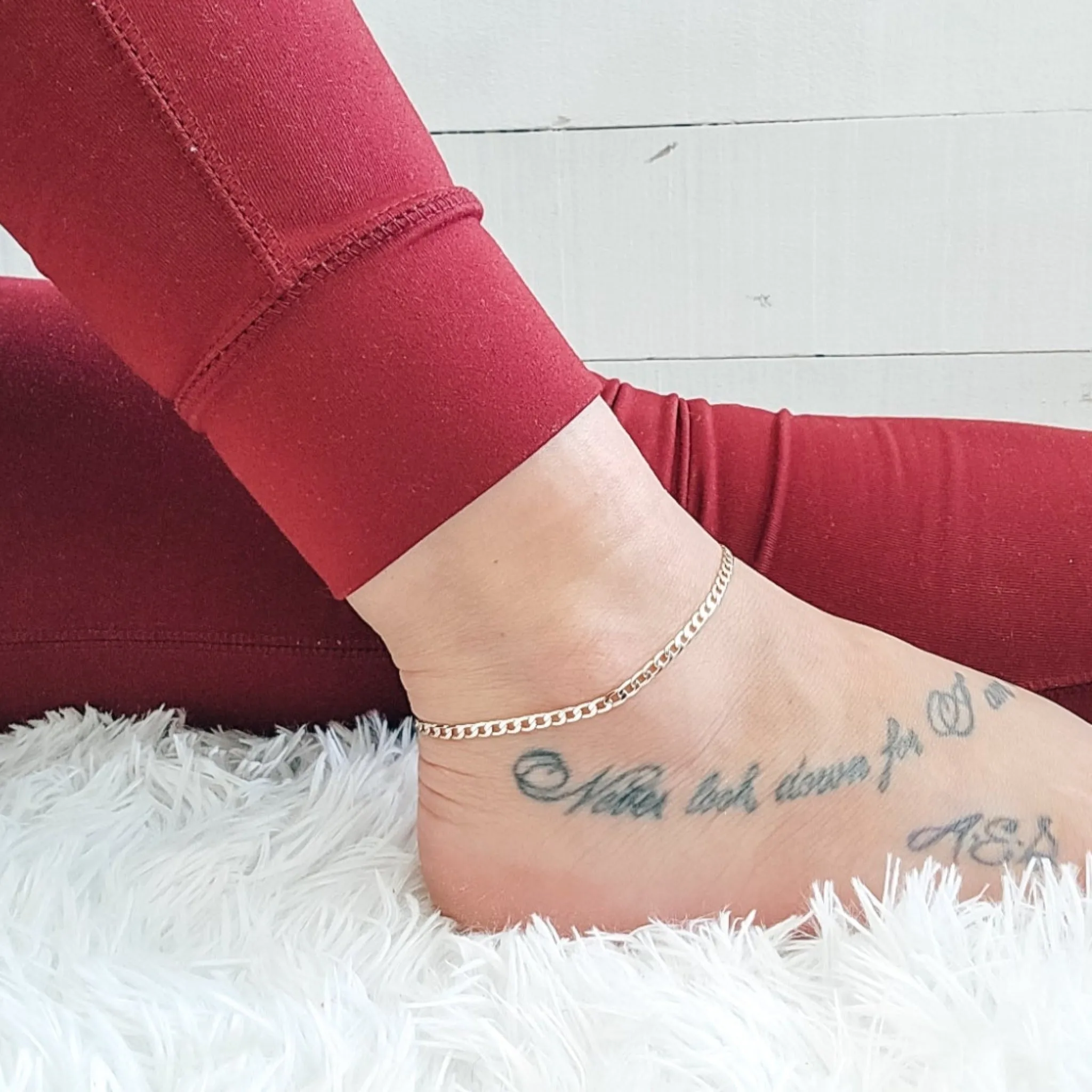 Cuban Chain Anklet - Gold