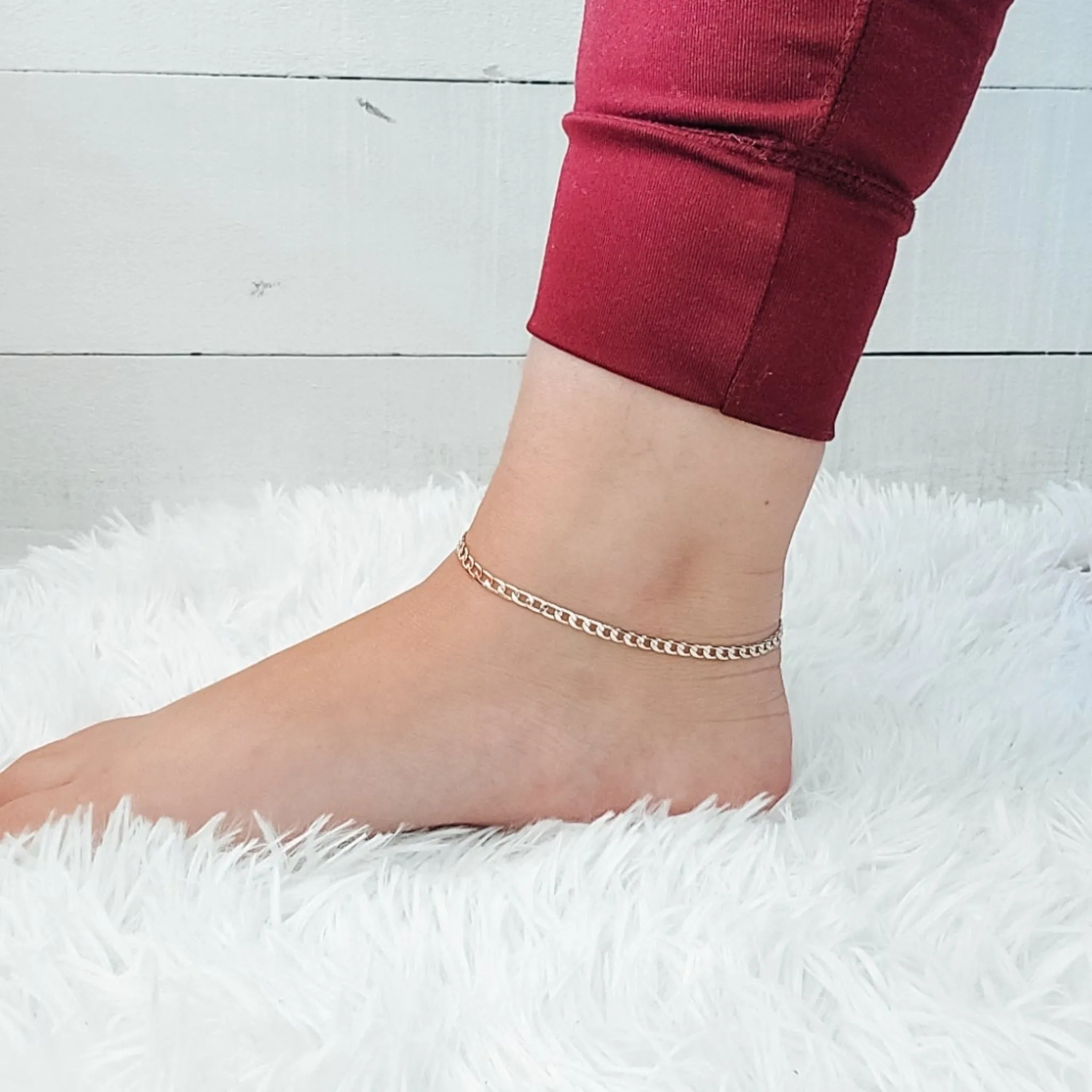 Cuban Chain Anklet - Gold