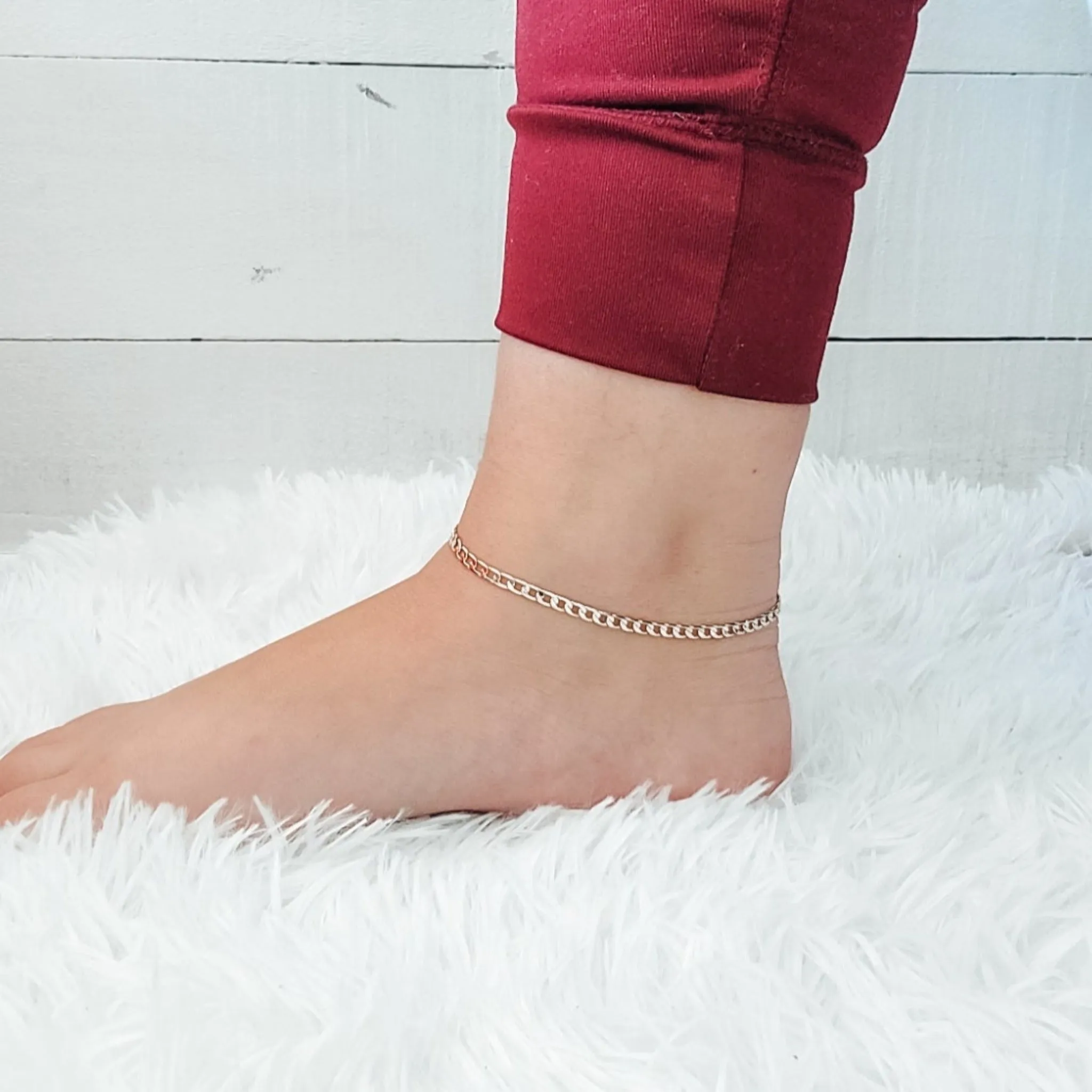 Cuban Chain Anklet - Gold
