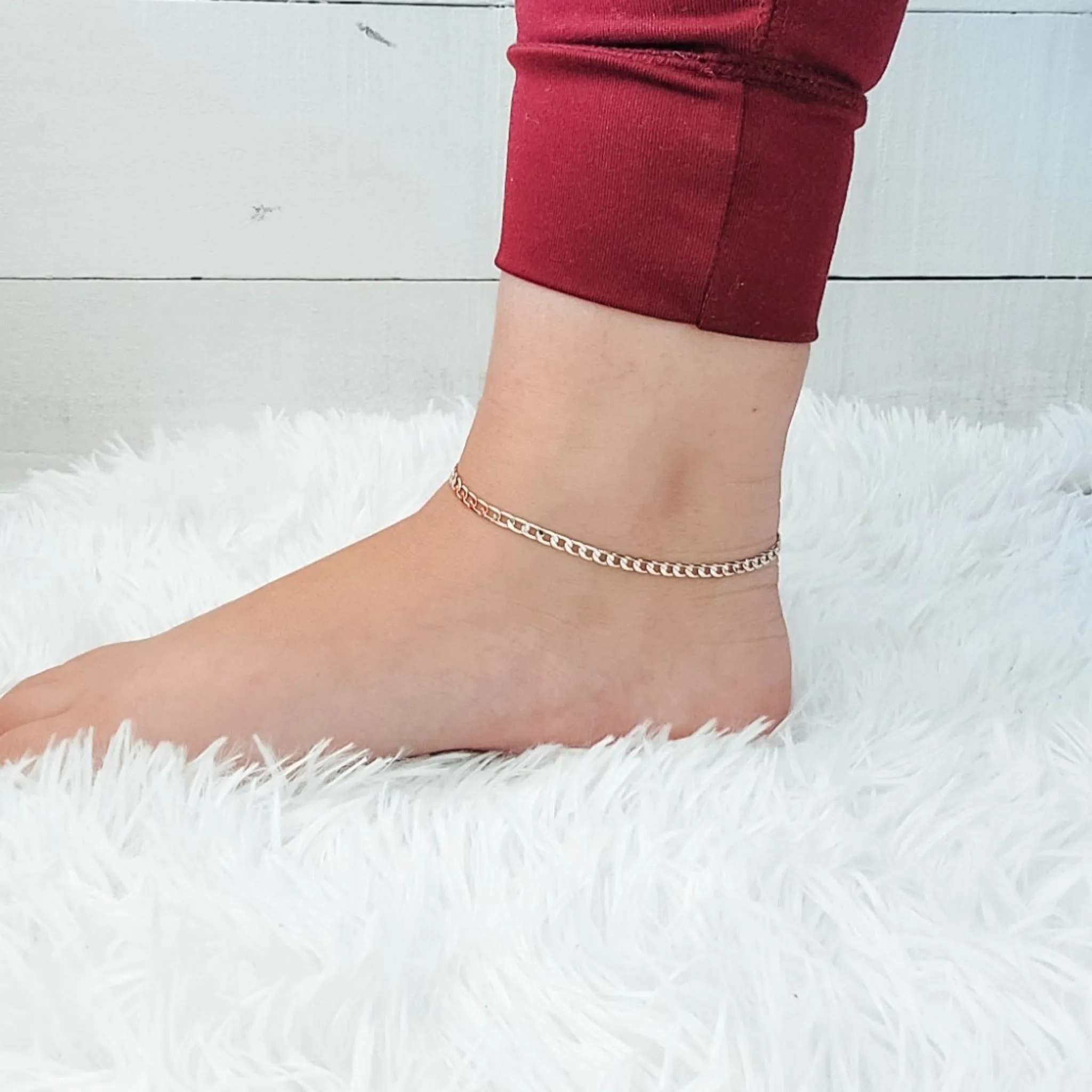 Cuban Chain Anklet - Gold